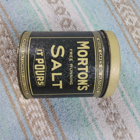 MORTON'S SALT VINTAGE TIN 1985 - Picture 8 of 13